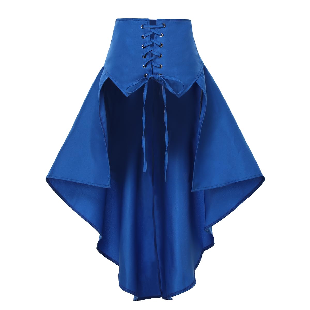 COSDREAMER Steampunk Women's Skirts Waist Belt for Women Ruffles Pirate Corset Costumes (Royal Blue, Medium)
