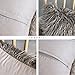 Kevin Textile Pack of 2, Decor Home Deluxe Soft Plush Merino Style Grey Faux Fur Throw Pillow Cover Cushion Case for Bedroom Sofa Chair 18 x 18 Inch 45 x 45 Cm