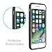 iPhone 8 Plus Case/iPhone 7 Plus Case, CaseCrown Lux Glider Case (Matte Black) w/Matte Finish & Felt Interior