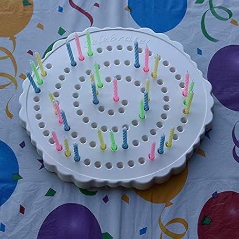 Amazon Com Birthday Candle Board Birthday Candle Holder Celebration Board A Clean And Germ Free Way To Celebrate With Birthday Candles White Home Improvement