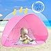 BATTOP Baby Pool Tent Pop Up Beach Sun Shelter With UV Protection (Pink)