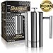 Skamroff Premium Stainless Steel French Coffee Press – Double Wall, Keep Warm and Safe for Making Perfect Coffee or Tea – Size: 1L, 34oz, 8 Cups