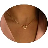 Tewiky Cute Heart Necklace Tiny 14k 