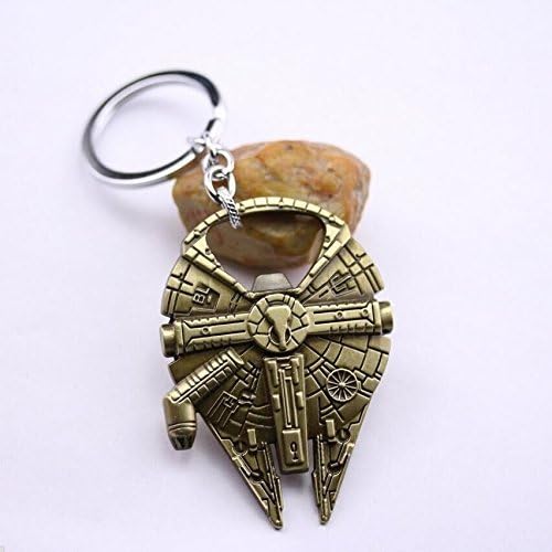 Asteriated™ Star Wars Millennium Falcon Bottle Opener Key Chain (Bronze)
