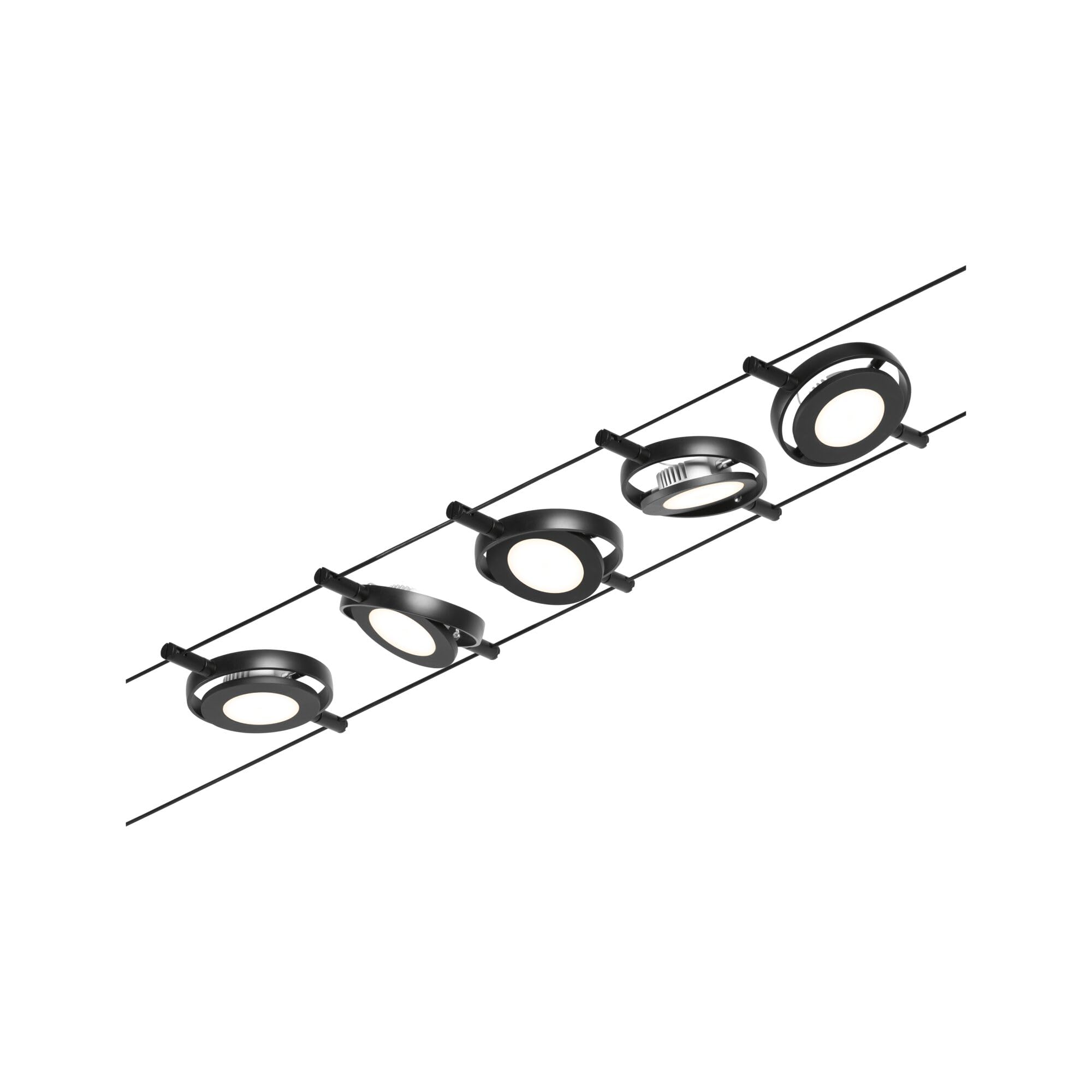 Paulmann Wire Systems Set RoundMac 5x4,5W Black