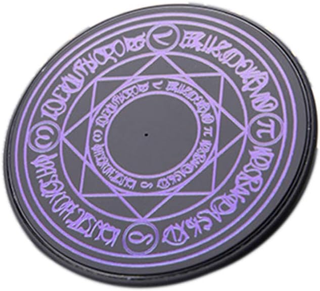 AkoMatial 10W Standard Charging Station Glowing Magic Array Wireless Charger Stand Charging Pad for Mobile Phone Purple