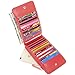 Indressme Womens Bifold Multi Card Case Thin Wallet with Zipper Pocket