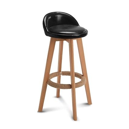 Amazon Com 30 Inch Wooden Round Bar Stool Bar Stool