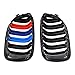 Anzio Front Center Kidney Grille Grill Compatible with E90 E91 LCI 325i 328i 335i 4D 09-11 (Glossy Black + M Color (Double line))