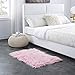 OJIA Deluxe Soft Fuzzy Fur Rugs Faux Sheepskin Shaggy Area Rugs Fluffy Modern Kids Carpet for Living Room Bedroom Sofa Bedside Decor(2 x 3ft, Pink)