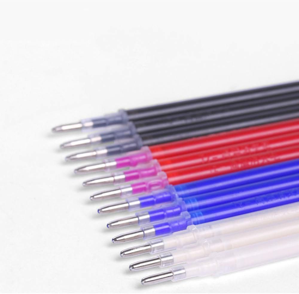 Onwon Heat Erasable Fabric Marking Pens with 8 Refills, 4 Colors Heat Erasable Pens for Fabrics in Various Colors Sewing Quilting Dressmaking