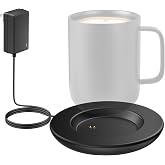 FEFAIA Charging Coaster 2 Compatible with Temperature Control Smart Mug 2 and 1/Travel Mug, Wireless Charger Power Dock Base for Home &amp; Office