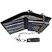 Carbon Fiber RFID Blocking Anti-Theft Passport Wallet w/ Removable Chain