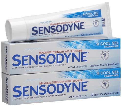 Sensodyne Cool Gel Toothpaste for Sensitive Teeth & Cavity Protection - 4 oz - 2 pk