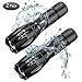FMU LED Tactical Flashlight, [2 PACK] S1000 Super Bright High Lumen Portable Outdoor Torch Light Zoomable Flashlight with 5 Light Modes, Emergency, Outdoor, Everyday Flashlights primary