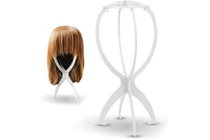 Superhairpieces Toupee and Wig Stand, Durable Wig Holder Stands for Displaying Wigs Toupee Exhibitions… (1PC, White)