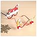 JOYIN 8PCS Christmas Glasses Glitter Party Glasses Frames Christmas Funny Sunglasses Christmas Party Glasses for Photo Booth (One Size Fits All)