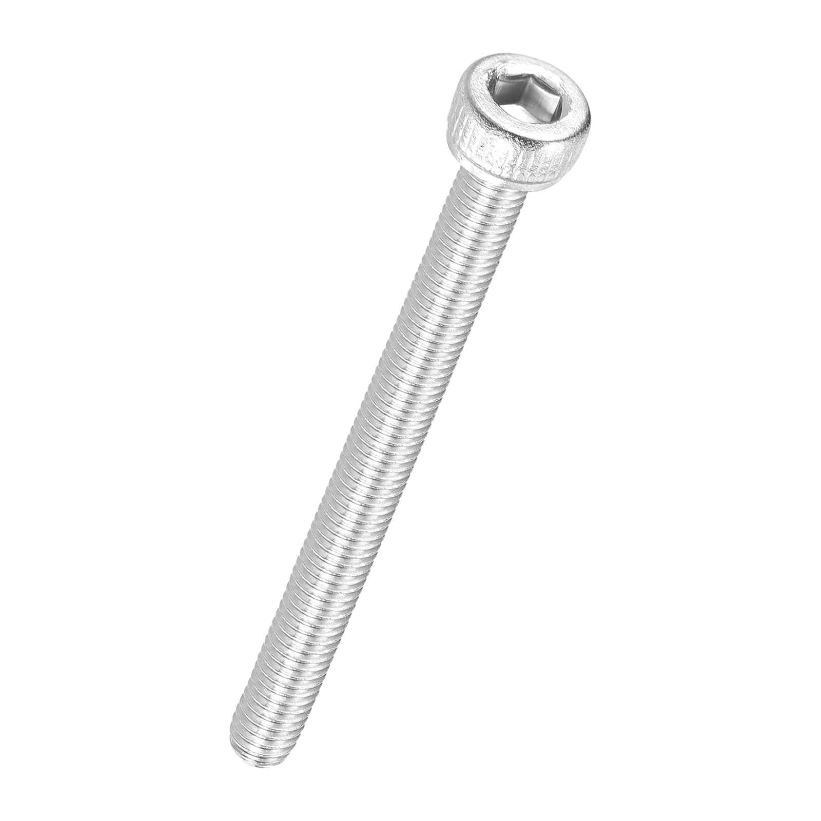 Kozelo 100pcs Socket Head Cap Screws - [M3-0.5 x 35mm] 304 Stainless Steel Allen Socket Drive for Electrical Motor 3D Printing Fan Engine Replacement Use, Silver — image 1