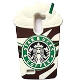 Thunderous Brown Starbucks Coffee Ice Cream Silicone Back Cover Case for LG Leon 4G C40 LTE H340N H345