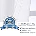 H.VERSAILTEX Linen Curtains 108 Inches Long for Living Room 2 Panels Set Linen Textured High Ceiling to Floor Curtains for Patio Stunning Bohemian Urban Industrial Farmhouse 9 FT, Heather Pure White