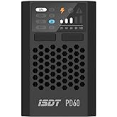 ISDT PD60S XT60 Connector 60W 6A Battery Balance Charger Type-C Input for 1-4S Lipo Battery,Life, Lilon, LiHv/Pb/NiMH Battery - XT60