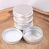 1oz screw Top Round Tin Containers for Crafts Cosmetics Candles Geocaching (12)