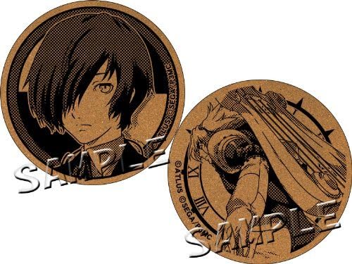 Theater version Persona 3 cork coasters Makoto Yuki