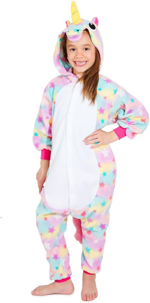 Kids Animal Unicorn Pajama Onesie - Soft and Comfortable with Pockets