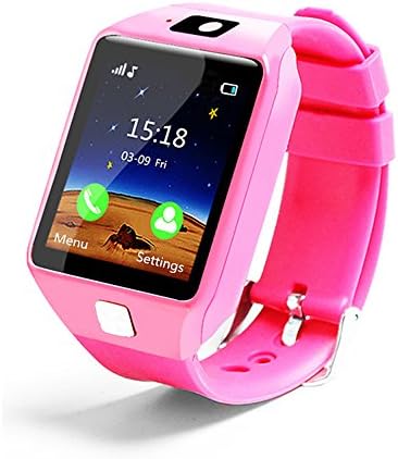 HOK Bluetooth Smart Watch 1.54 Inch Touch Screen Support Sim TF Card With Camera For Android IOS Smart Phone (Pink)