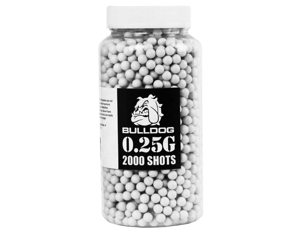 Airsoft High Grade 6mm 0.20g Biodegradable White BB Pellets High Precision Polished BBS 1000,2000,5000,10000 Shots In A Resealable Bag ALLCLEARANCEUK (0.25G 2000 BB TUB)