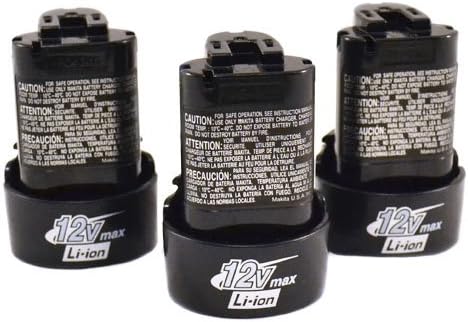 Makita BL1014 Lithium Ion 12 Volt Battery 3 Pack