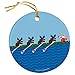 Row Row Row Merry Christmas Ornament | Crew Porcelain Ornaments