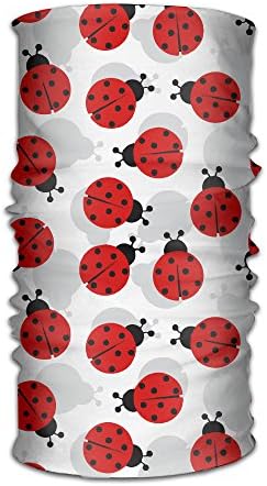 DahelinG Unisex Stylish Ladybugs Cartoon Cute Quick Dry Microfiber Headwear Outdoor Magic Bandana As Neck Gaiter Head Wrap Headband Scarf Face Mask Ultra Soft Elastic One Size