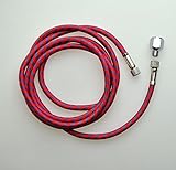 Weberdisplays 6' Ft Long Braided Airbrush Hose with 1/8 inch to 1/8 inch BSP fittings and One 1/8