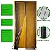 Magnetic Screen Door - Heavy Duty Mesh & Super Strong Velcro & Magnet Fits Doors Up to 34