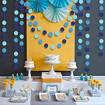 Ocean Circle Dots Glitter Decorations Garland Hanging Supplies