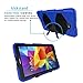 Samsung Galaxy Tab A 10.1 Case(SM-T580),3in1 Slim Heavy Duty Shockproof Rugged Armor Three Layer Hard PC+Silicone Hybrid High Impact Resistant Defender Full Body Protective Cover with Screen Protector