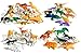 GET-TRADE Animals Figures | Total 68 Pieces | Mini Jungle Animals Toys Set | Realistic Wild Vinyl Plastic Animal | Learning Party Favors Toys for Kids