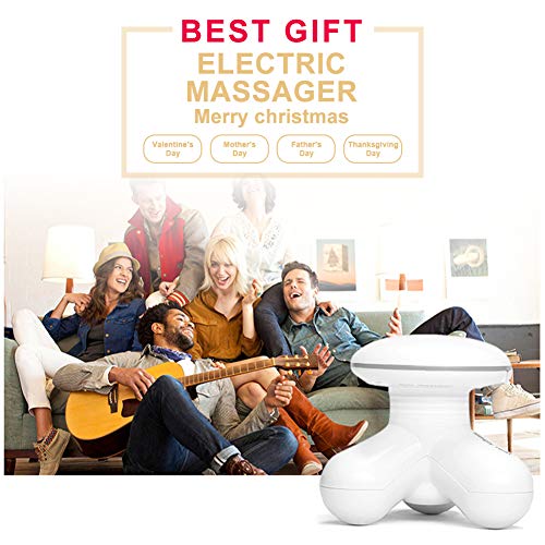 Massagers Handheld, Seneme Electric Portable Percussion Mini Full Body Massager for Hand Head Neck Back Legs Arms Foot Shoulder Pain Release with Gift Bag (Dual-use Operated) - Thumbnail 6