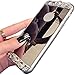 iPhone 6 Case ,LA GO GO(TM) Beauty Luxury Diamond Hybrid Glitter Bling Soft Shiny Sparkling with Glass Mirror Back Plate Cover Case for Apple iPhone 6 (4.7) - Retail Packaging (Gold)