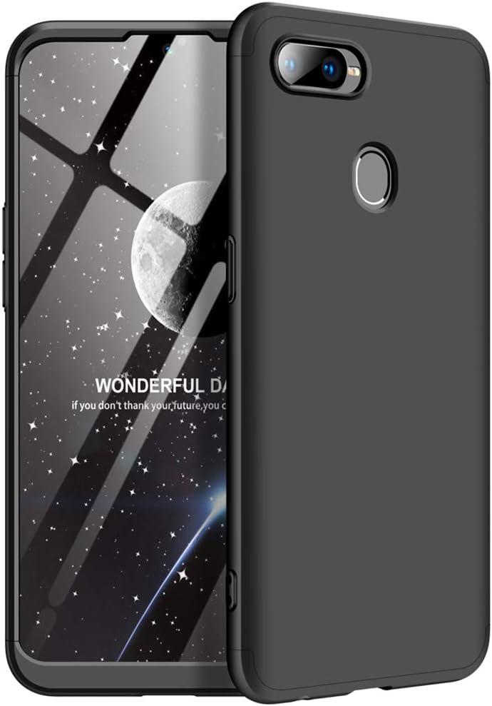 Oppo F3 Plus Case, Ultra-Thin 360 Full Protection Case [Rugged Armor] Bumper PC Phone Cases Shockproof Protective Cover for Oppo F3 Plus (Black)