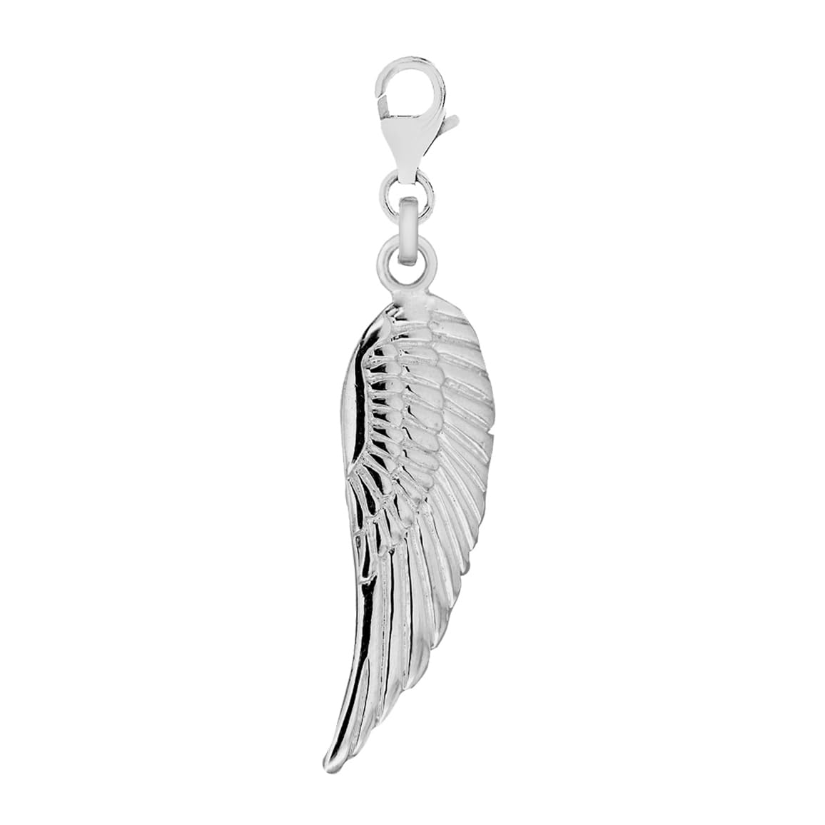 Tuscany Silver Women's Sterling Silver Small Simple Angel Wing Charm