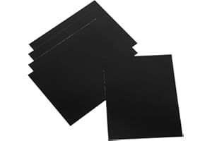 BCOATH 5pcs Black Anodized Aluminum for Engraving Lightweight Weather-resistant Door Panel Reflector Plates