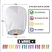 All Natural Shop 25 Pack Chinese Sky Lanterns - Color, Eco Friendly, 100% Biodegradable. Wire-Free Paper Japanese Prime Paper Sky Lantern To Release In Sky.