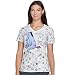 Tooniforms By Cherokee Women's V-Neck Eeyore Print Scrub Top