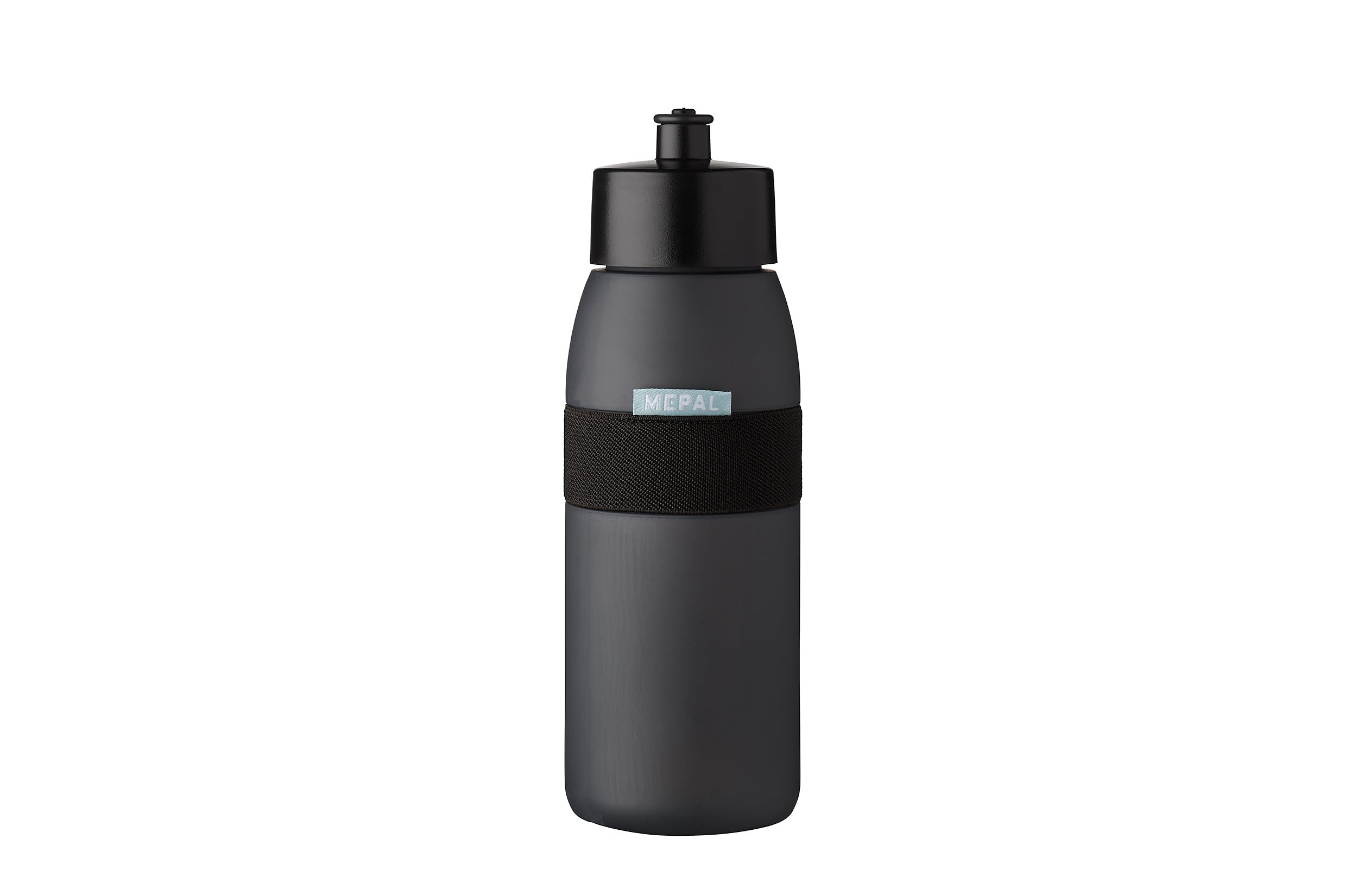 Mepal – Sports Bottle Ellipse – Practical Water Bottle For Sports & Leisure – Sports Drink Bottle With Soft Spout – Dishwasher Safe & BPA-free - 500 ml - Nordic black