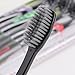 HOODDEAL 4Pcs Activated Charcoal Toothbrush Dental Care Bamboo Charcoal Nano Toothbrush for Home Camping Travel, Hotel, Guests 1 Set