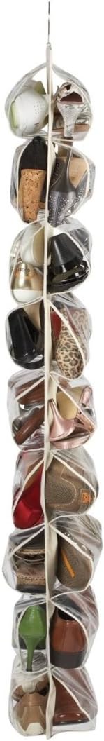 Brilliant Feet G005, Heavy Duty 18 Pocket Hanging Shoe Organiser 18 works of Shoes, for Wardrobe Rail - Image 4