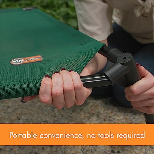 K&H Pet Products Elevated Outdoor Dog Cot Bed, Raised Cooling Bed with