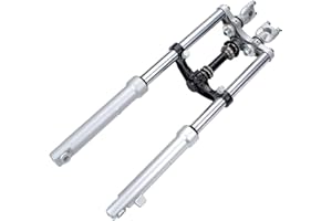 YLQYYH Triple Tree Mount Clamps Front Fork Suspension Set For front drum brakes dirt pit bike CRF50-110cc mini motorcycle front shock absorber